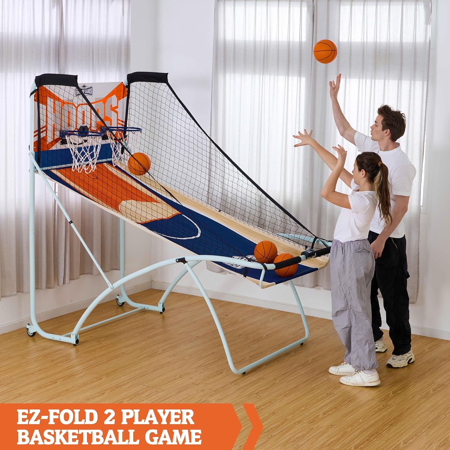ESPN EZ Fold and Assemble 2-Player Basketball Shot Game